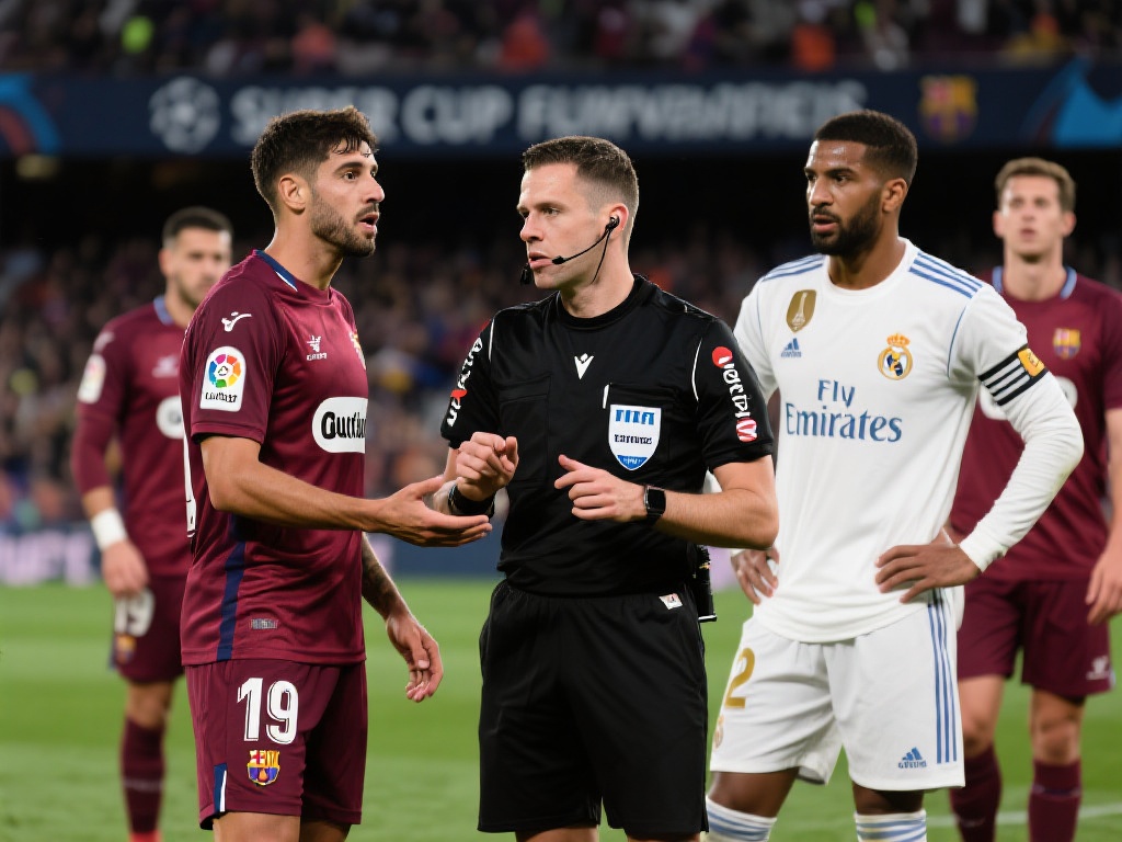 奥萨苏纳球员质疑超级杯裁判公平性:偏袒皇马与巴萨 引言:超级杯的公平性引热议,裁判争议再度